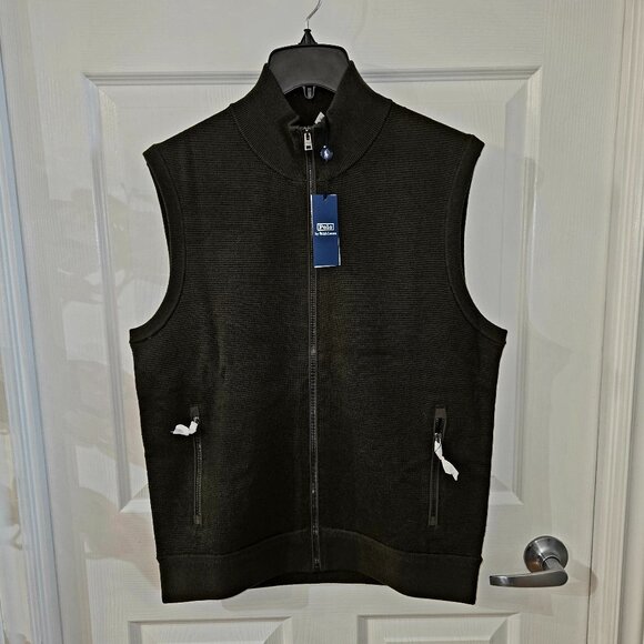 Polo Ralph Lauren Wool Full Zip Vest - Picture 1 of 8